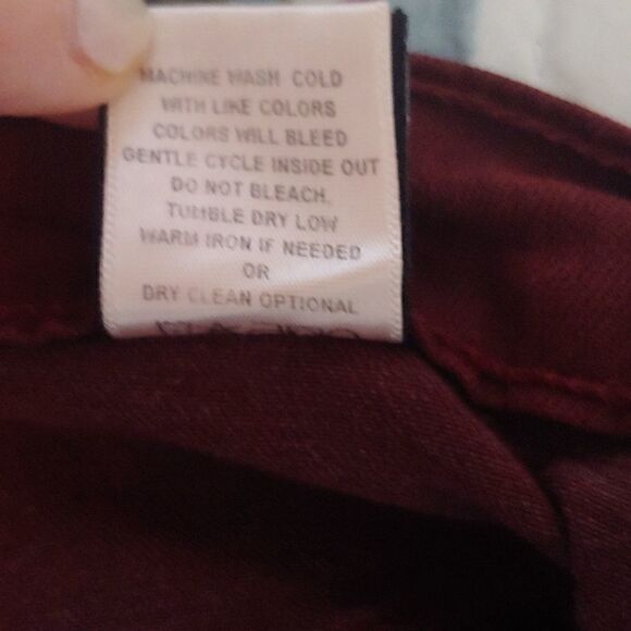 Flying Monkey Women's Burgundy Skinny Jeggings Size 26 - Picture 10 of 10